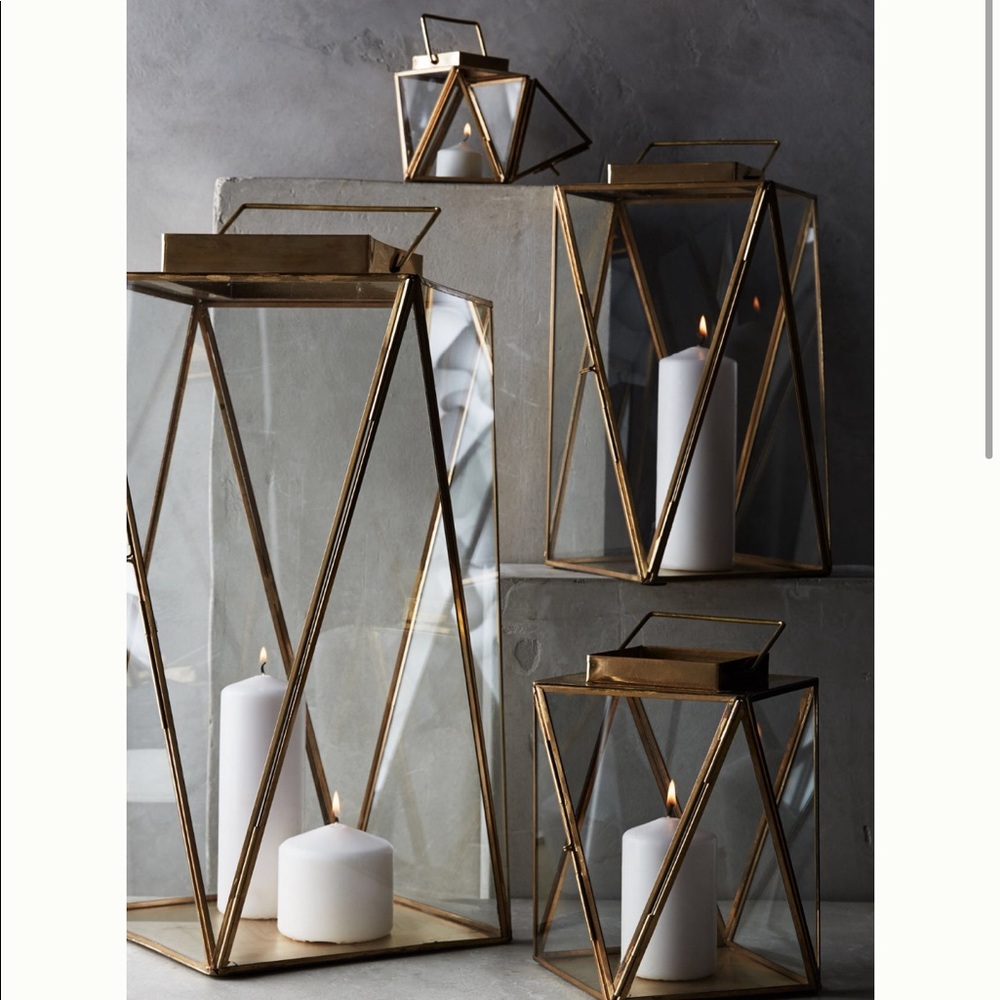 Anthropologie | Nantucket Brass Lantern